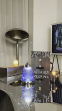 Load and play video in Gallery viewer, LIGHT ELF ROYAL BLUE PURE CRYSTAL TABLE LAMP / PENDENT LAMP
