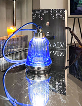 Load image into Gallery viewer, LIGHT ELF ROYAL BLUE PURE CRYSTAL TABLE LAMP / PENDENT LAMP.
